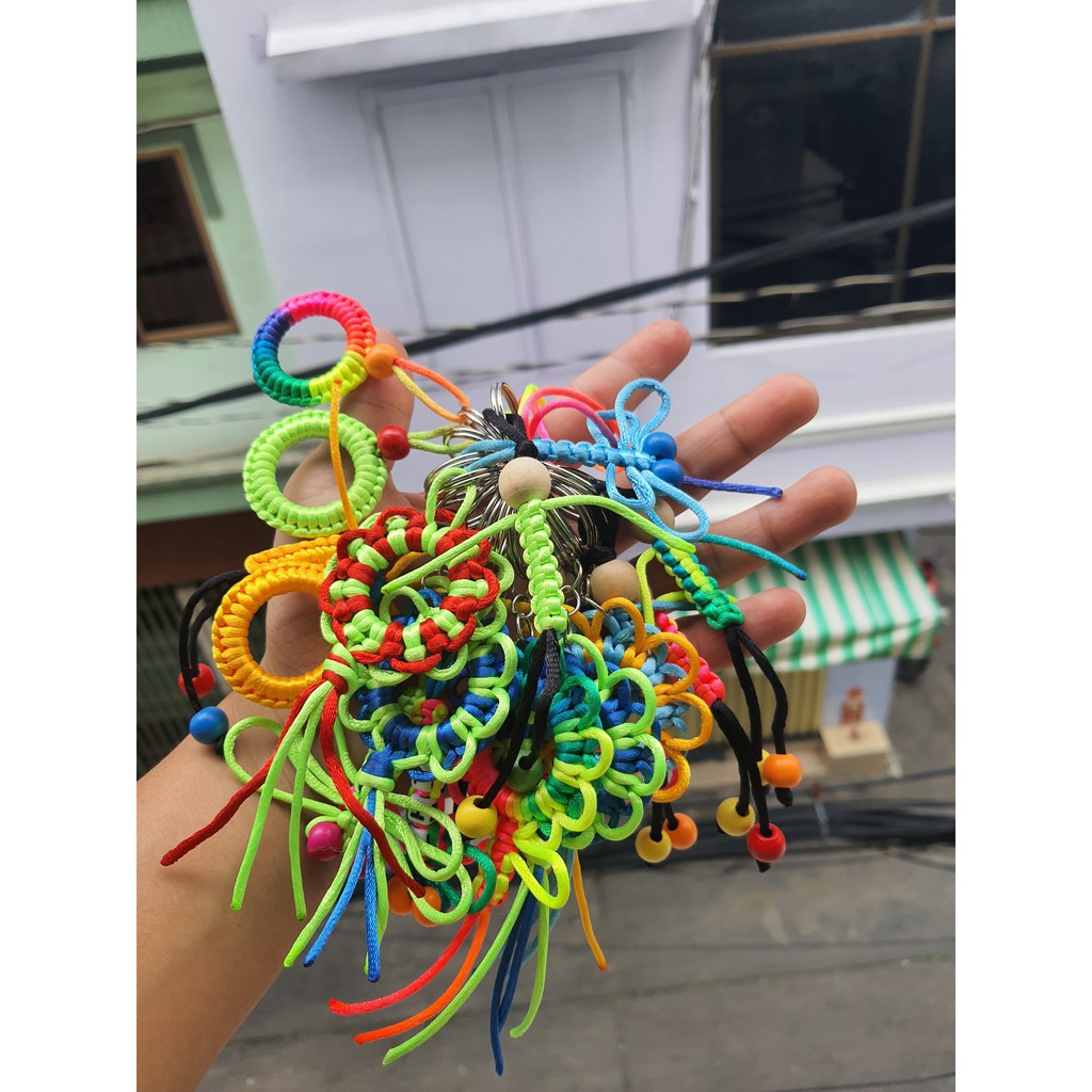 Móc Khóa, Móc Khóa handmade, Hình người, chuồn chuồn - Dây paracord