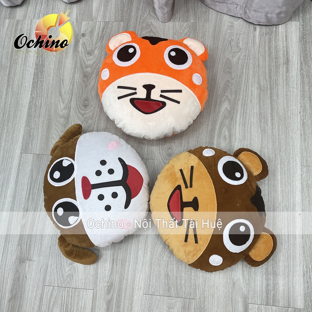 Gối Hình Thú Và Hình Hoa Quả Hình Tròn Hàng Handmade Cao Cấp Nhiều Mẫu Chọn (Ảnh Thật Shop Chụp)