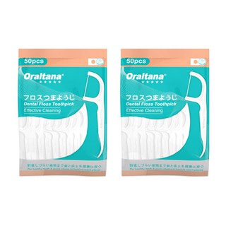 Combo 2 Gói Tăm Chỉ Nha Khoa  Oraltana ( 50 chiếc / gói )