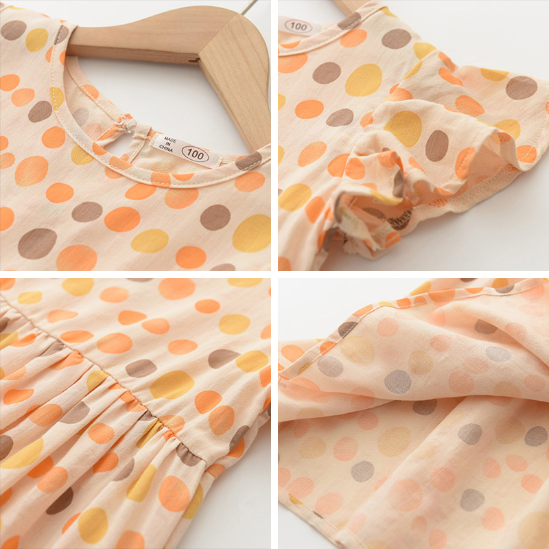 Đầm BEAR LEADER họa tiết chấm bi xinh xắn thời trang dành cho bé gái 2-6 tuổi