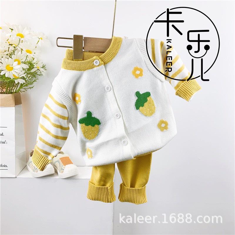 Bộ Len Cho Bé Hàng Quảng Châu, Quần Áo Trẻ Em size 66-90,Set Đồ Bộ Sơ Sinh