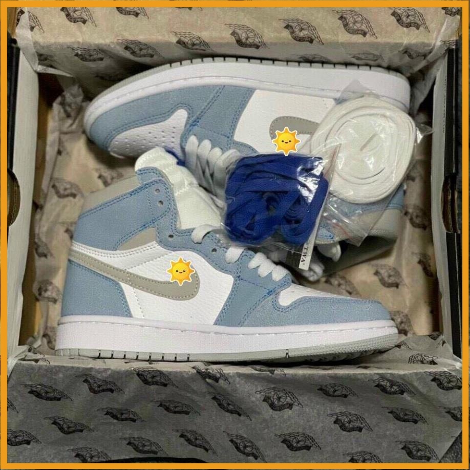 Giày Thể Thao Sneaker 𝗝𝗼𝗿𝗱𝗮𝗻 Hyper Royal Cao Cổ - Giày 𝗝𝗼𝗿𝗱𝗮𝗻 Hyper Royal Cổ Cao Nam Nữ Màu Xanh Nỉ Full Box