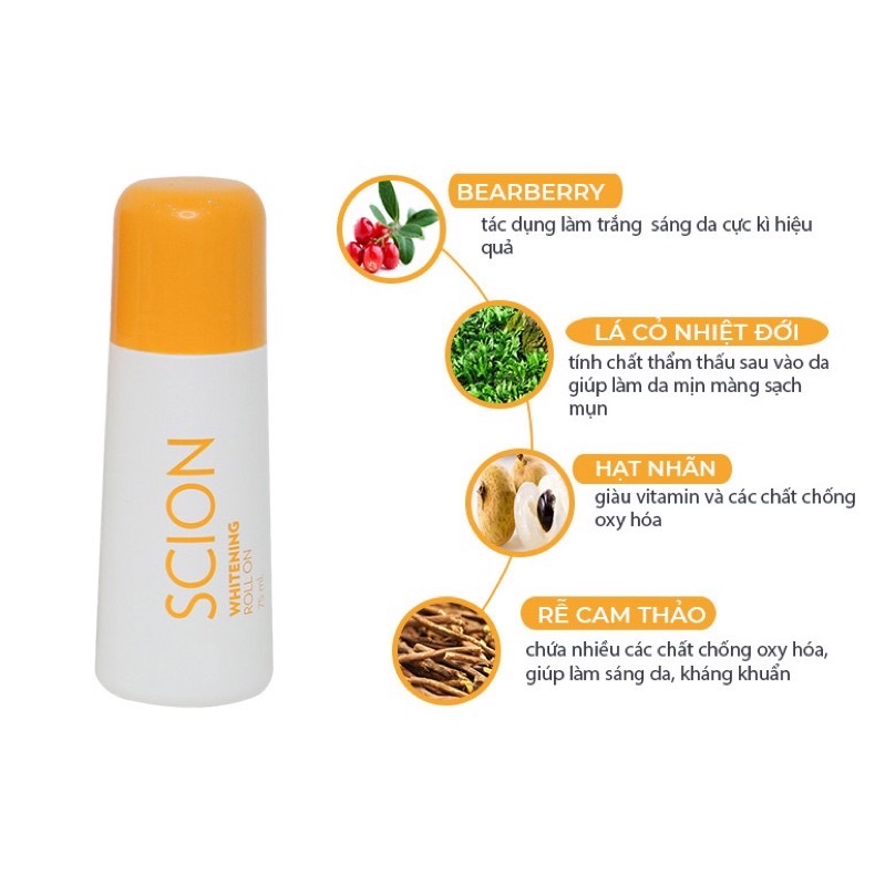 Lăn Khử Mùi Scion Nuskin Chính Hãng Mỹ Phẩm Hana Khử Mùi Hôi Nách 75ml