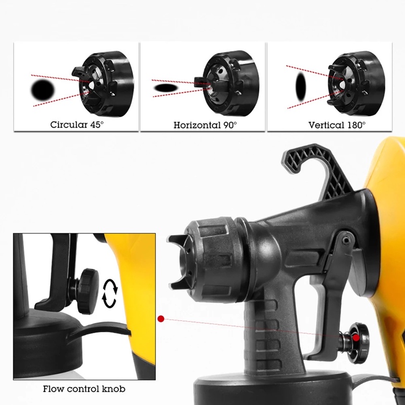 Máy phun sơn dùng điện 1L Dụng Cụ Phun 500W Dụng Công Suất Cao Phích Cắm EU,máy phun sơn cầm tay