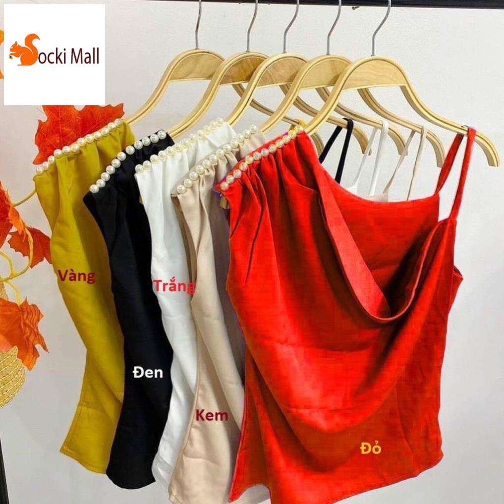 Áo thời trang siêu xinh cho bé gái, kiểu cổ đổ, vai kết hạt điệu đà - Socnaukids