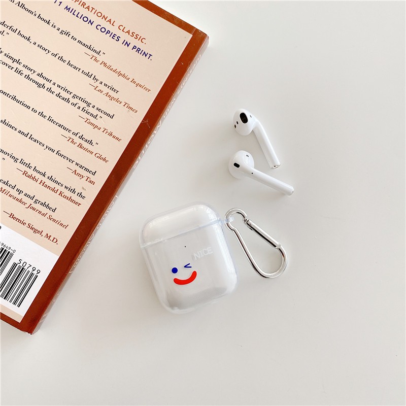 Tay áo tai nghe AirPods Pro AirPods 1 AirPods 2 Hộp đựng tai nghe mặt cười đơn giản | BigBuy360 - bigbuy360.vn