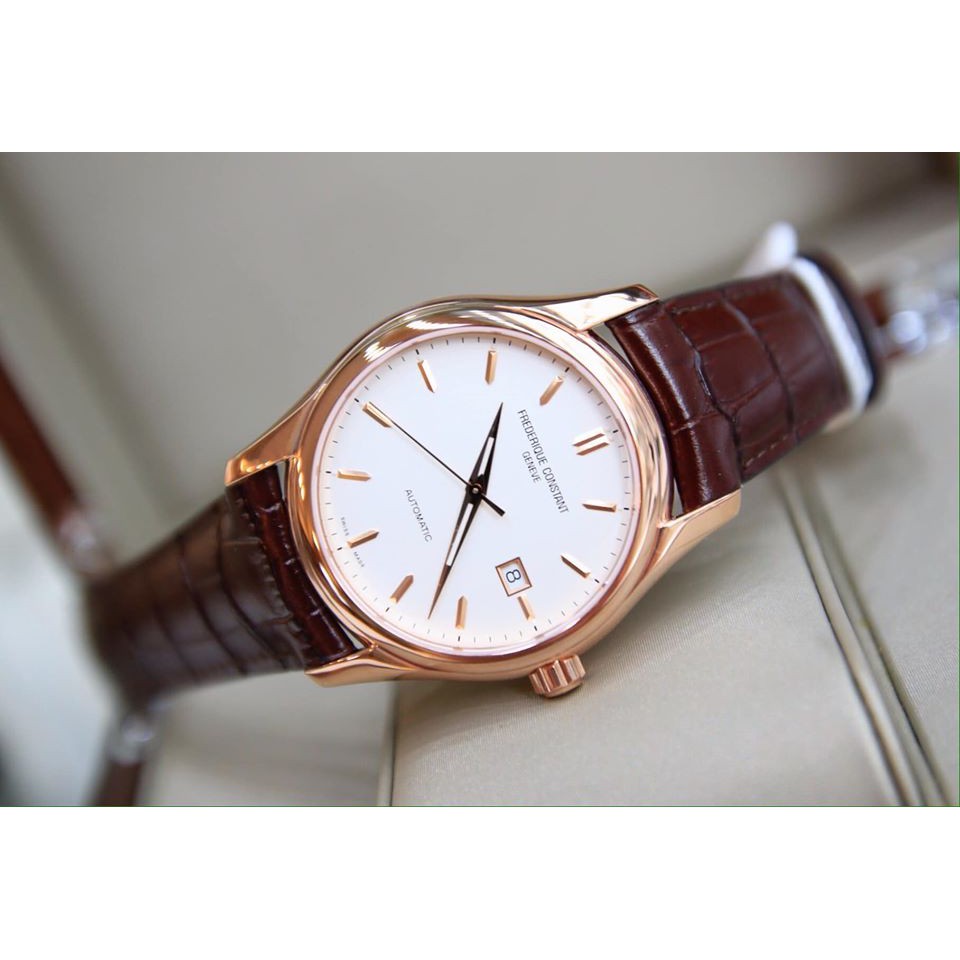 Đồng hồ nam Frederique Constant FC-303V6B4 - Máy Automatic - Mặt Sapphire chống lóa - Dây da