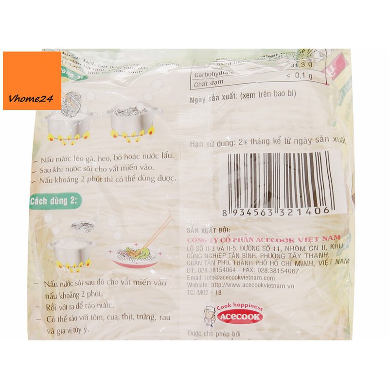 Miến đậu xanh Phú Hương yến tiệc gói 210g