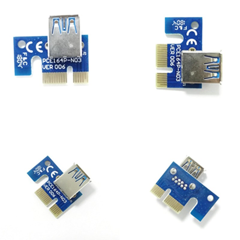 Set 10 Card Chuyển Đổi Pci 1x Pci-E X1 180 Độ Sang Usb | BigBuy360 - bigbuy360.vn