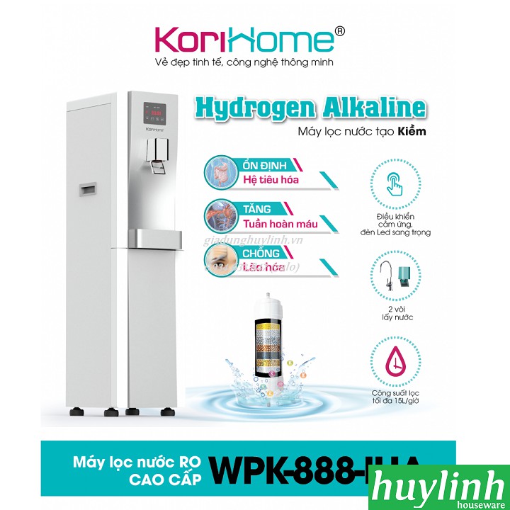 Máy lọc nước RO tạo kiềm Korihome WPK-888-IHA