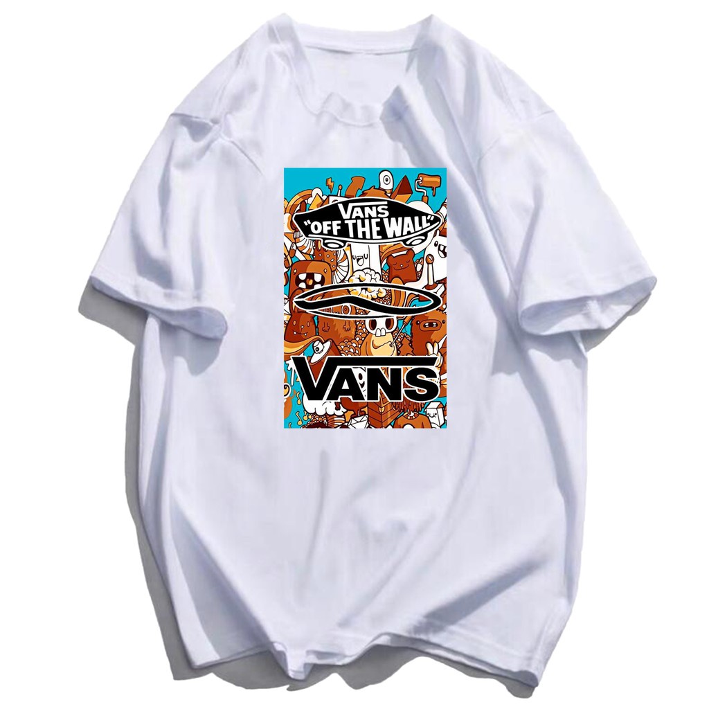 Áo Thun Vans Tay Ngắn Chất Liệu Cotton Phong Cách Cổ Điển Thời Trang Unisex