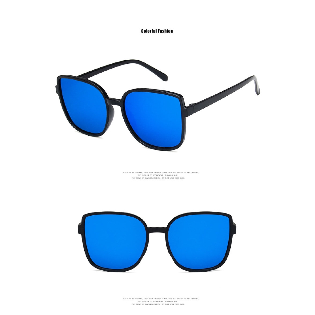 Kính Râm Gọng Vuông Lớn Chống Nắng Bảo Vệ Khỏi Tia UV Thời Trang Hàn Quốc Dành Cho Nữ