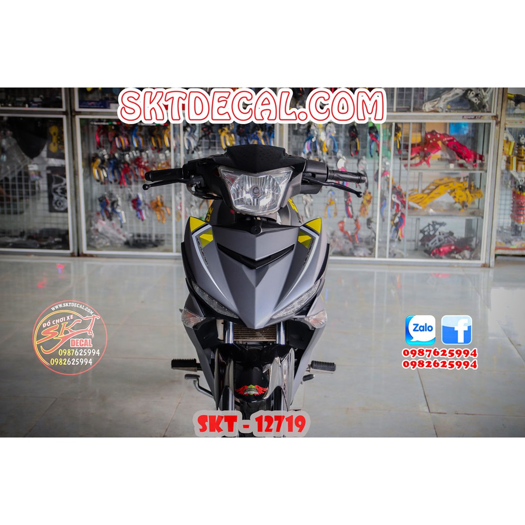 Tem rời exciter 150 xám vàng y15zr