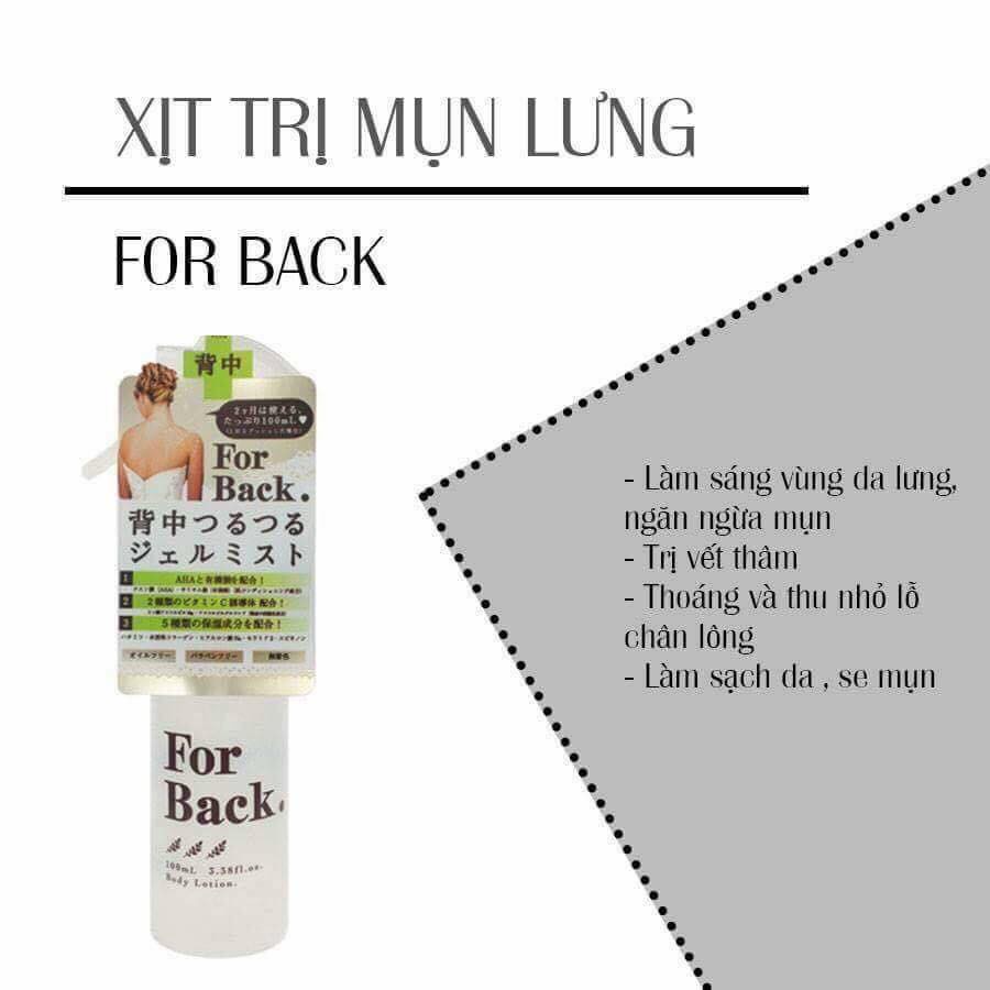 Xịt giảm mụn lưng Pelican For Back Medicated Mist Oz Mart Hàng Úc Nội Địa 100ml