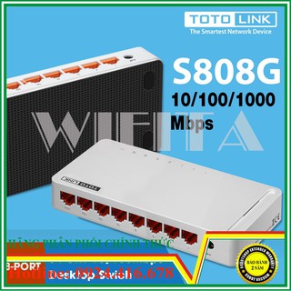 Bộ chia mạng cho máy tính Totolink S808G, Bảo hành chính hãng 24 tháng