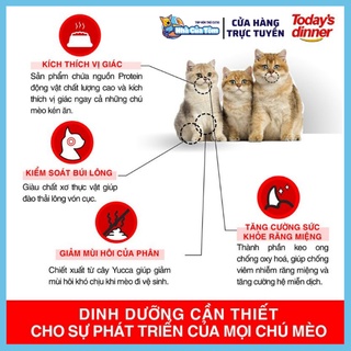 [5KG] Thức Ăn Hạt Cho Mèo Today's Dinner