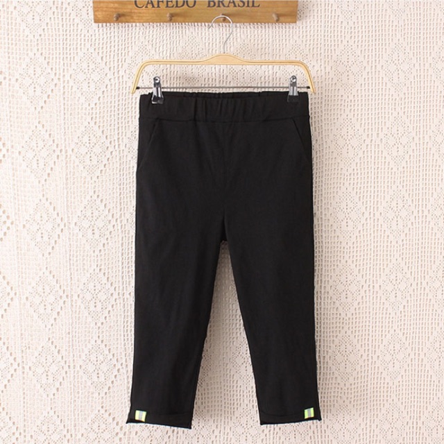 Quần kaki big size skinny lỡ lai phối ru băng size 65-90kg