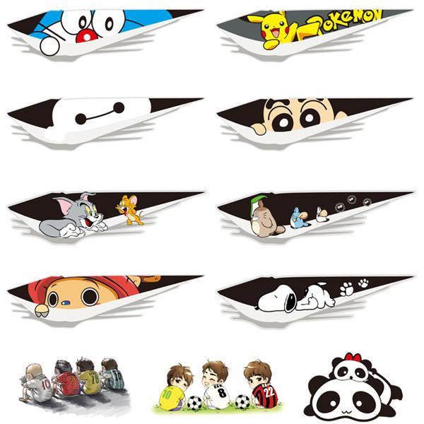 Set 4 Miếng Dán Trang Trí Xe Hơi Chống Trầy Xước Sáng Tạo
