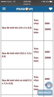 Que gỗ, tăm tre, dụng cụ làm đồ handmade