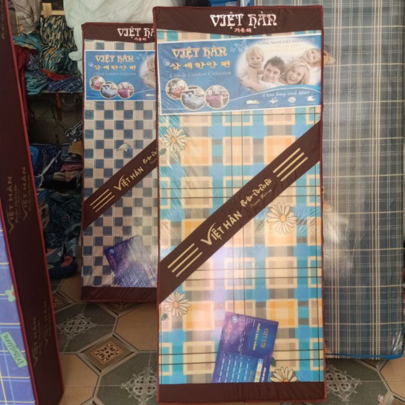 Đệm bông ép Việt Hàn đủ kích thước.bảo hành 3 năm ruột bông trắng kháng khuẩn