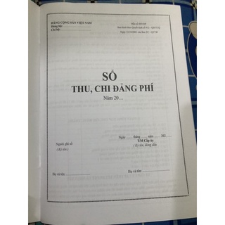 SỔ THU - CHI ĐẢNG PHÍ ( Mẫu S03/ĐP)
