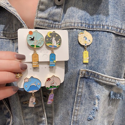 Ghim Cài Áo Kim Loại Nhiều Kiểu Dáng Dễ Thương