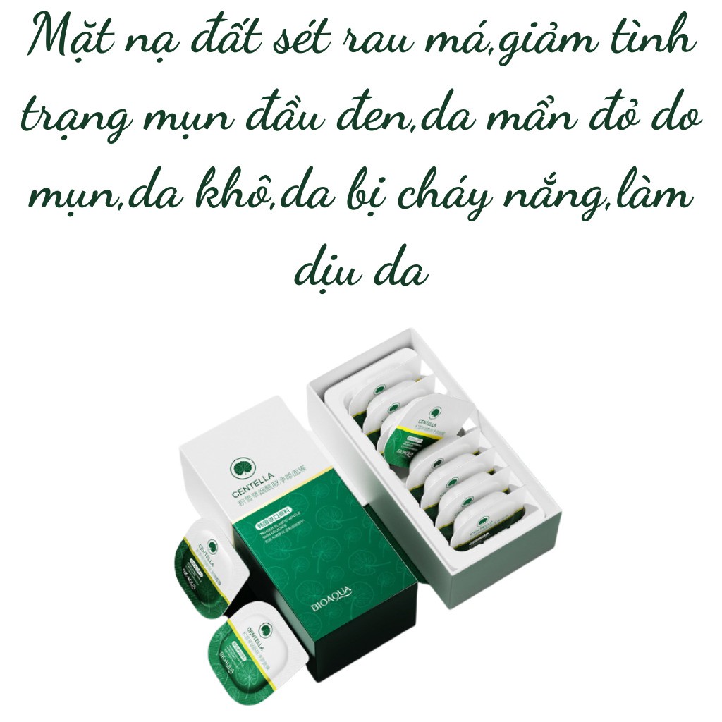 Mặt nạ bùn đất sét dưỡng trắng da cấp ẩm giảm mụn sạch da mask trái cây BIOAQUA nội địa trung