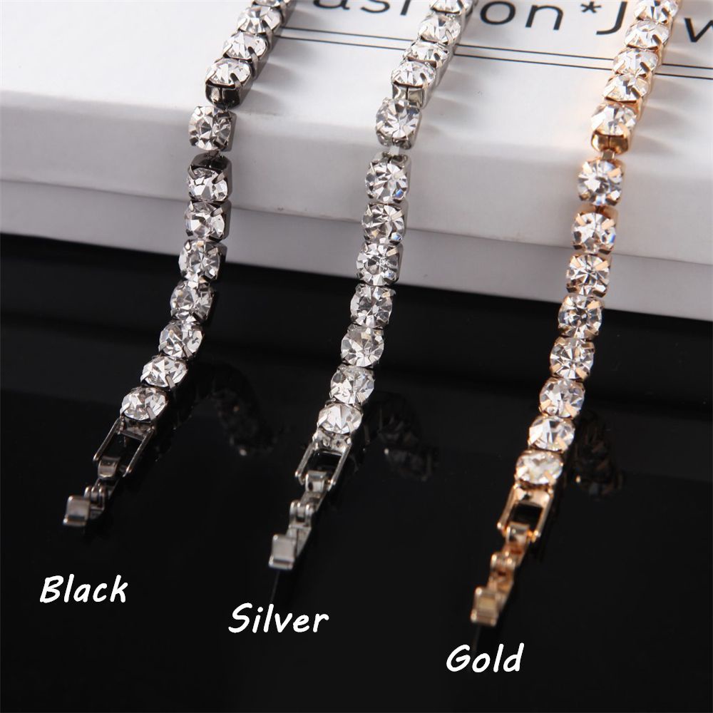 Bebetterm 1Pc Fashion Zircon Necklace Wedding CZ Diamonds Clavicle Chain Luxury Pendant Dazzling Cuban Chains