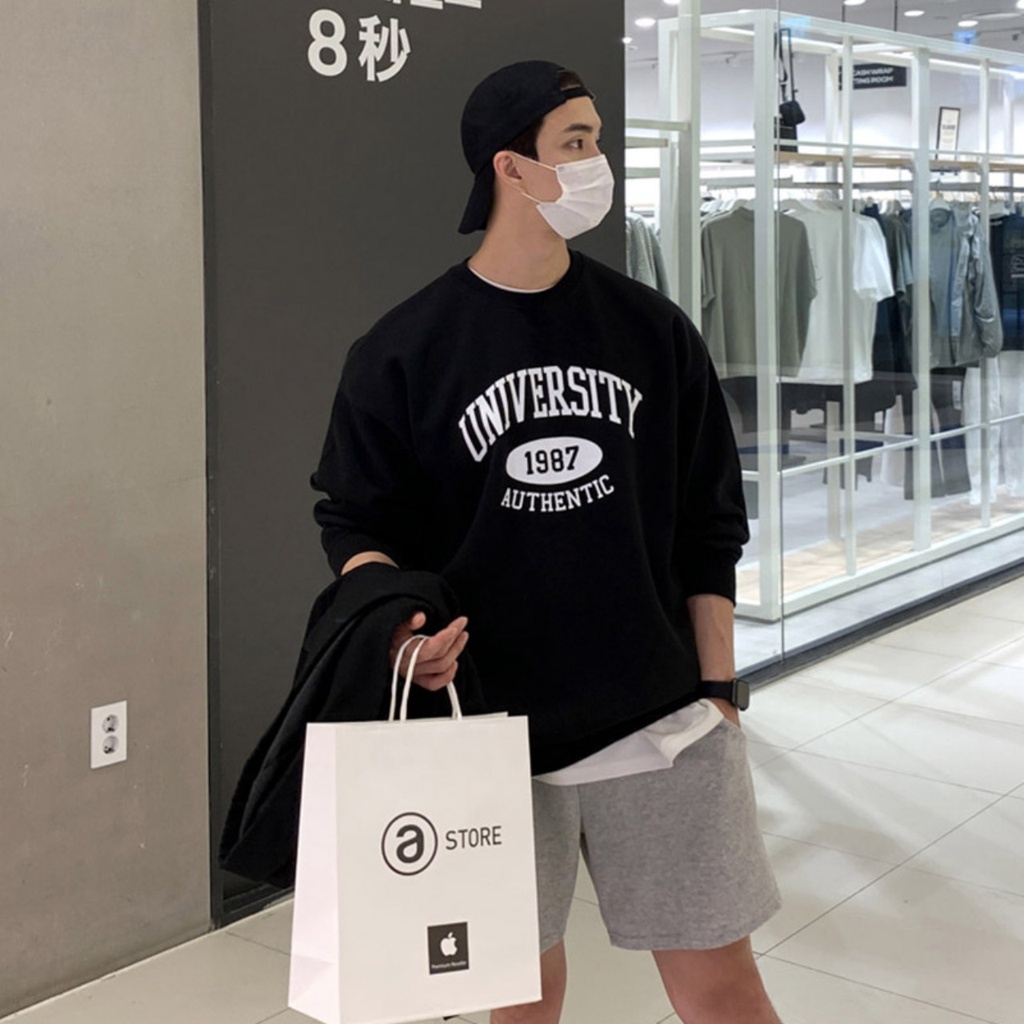 Áo Nỉ Cổ Tròn SWEATER 1987 Phong Cách Thể Thao Thu Đông 2022