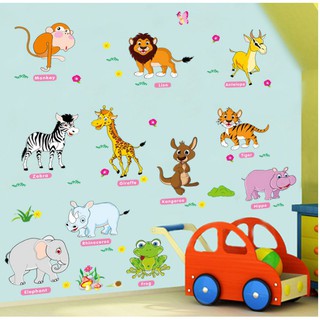 Decal Vườn thú tiếng Anh 2