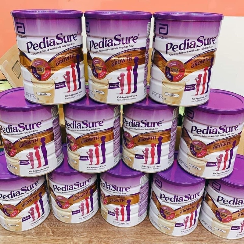 Sữa PEDIASURE Úc nắp tím 850G