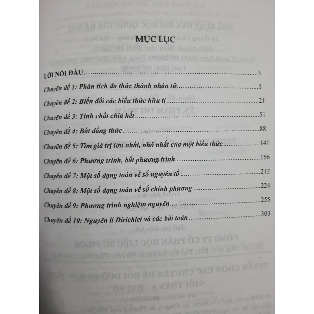 Sách - Tuyển chọn các chuyên đề bồi dưỡng học sinh giỏi Toán 8 Đại Số | BigBuy360 - bigbuy360.vn