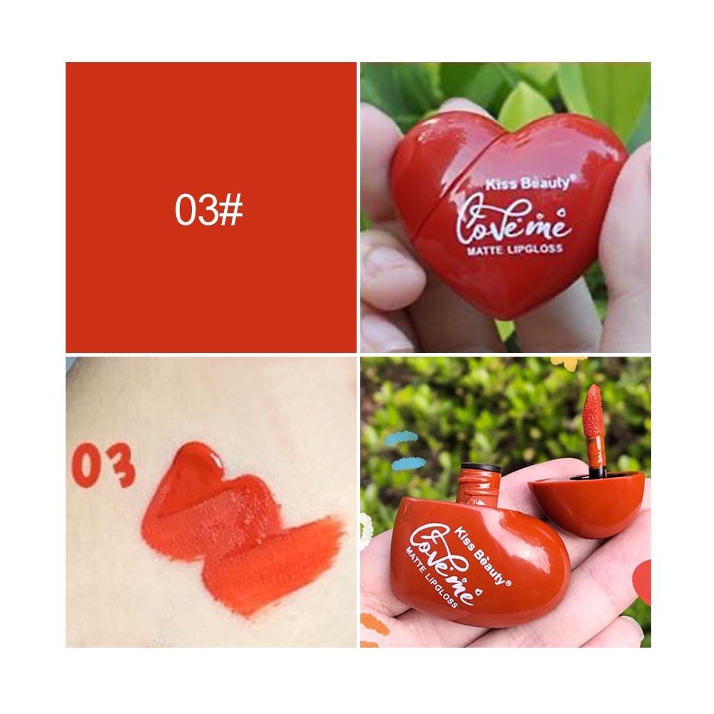 Son Môi KISS BEAUTY Chống Thấm Nước Và Chống Dính Cao Cấp