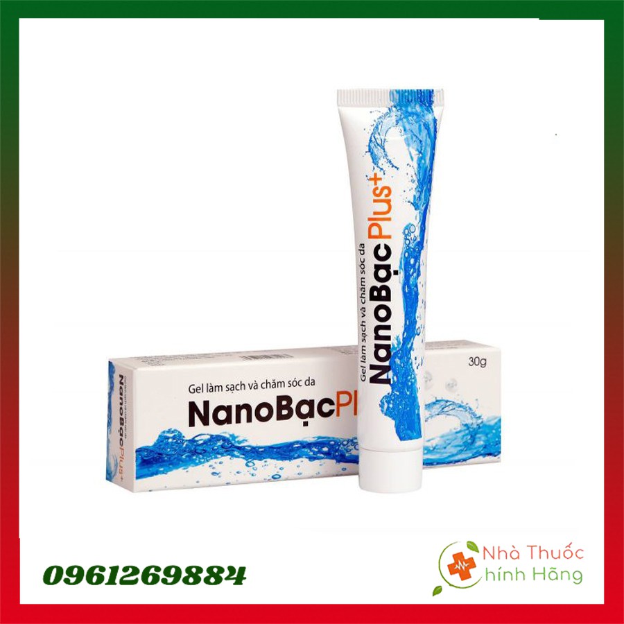 GEL LÀM SẠCH VÀ CHĂM SÓC DA – NGĂN NGỪA CÁC VI KHUẨN NANO BẠC PLUS - TUÝP 30g