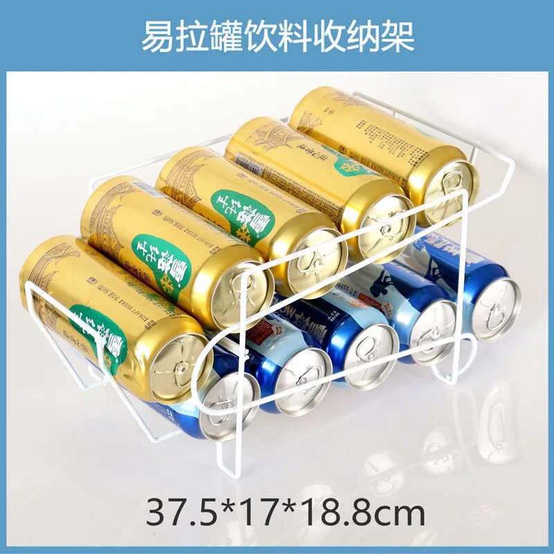 Khay để lon nước ngọt cất giữ trong tủ lạnh gọn gàng tiện lợi, giá để lon nước