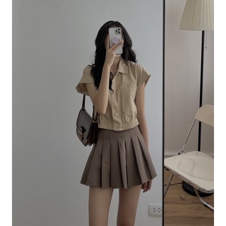 Sơ mi croptop 7866