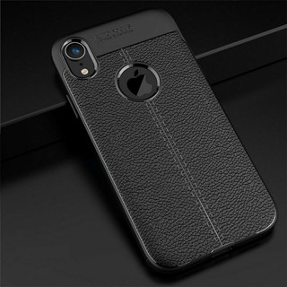 Ốp lưng iphone X/XS silicon giả da, chống sốc Auto Focus