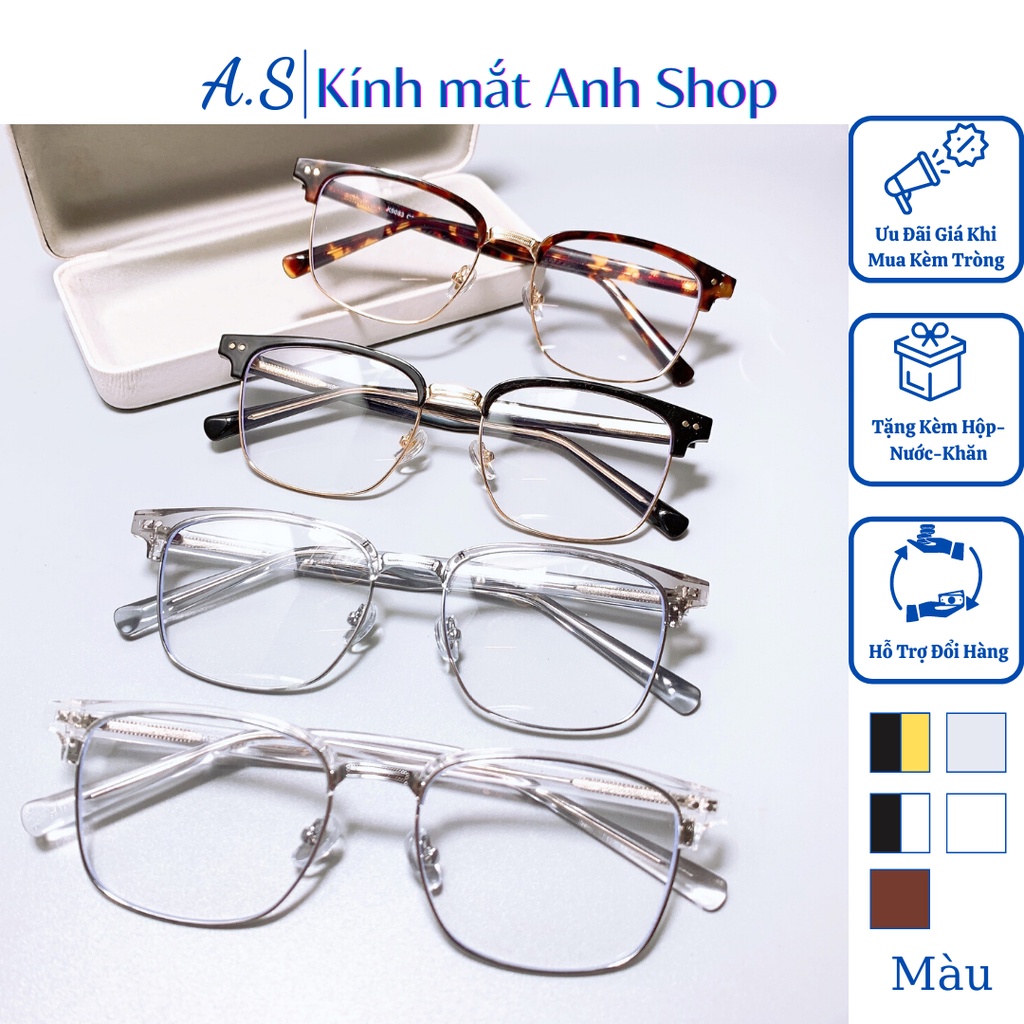 Gọng kính nam nữ chất liệu kim loại bền cứng cáp 9083