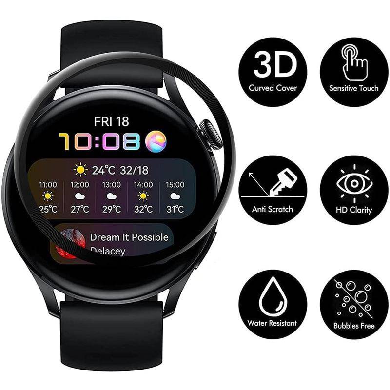 Kính Cường Lực Bảo Vệ Màn Hình Cong Cho Huawei watch 3 pro GT2 GT3 42mm 46mm GT2e Gtrunner Huawei Honor Magic2 GS3