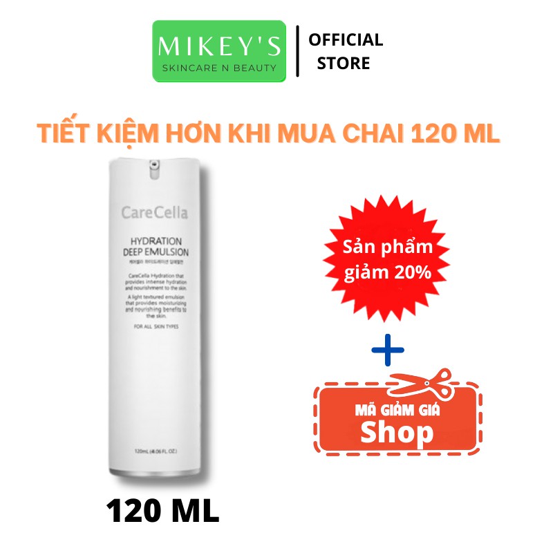 DƯỠNG DA mặt Carecella Mikeybeauty92 Sample sữa  Dưỡng Trắng Bảo Vệ hoàn hảo Hàn Quốc (set 10 gói)