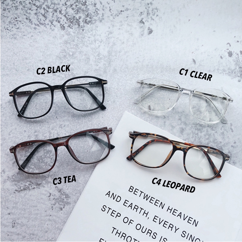 Kính mắt gọng trong suốt chống tia cực tím thời trang