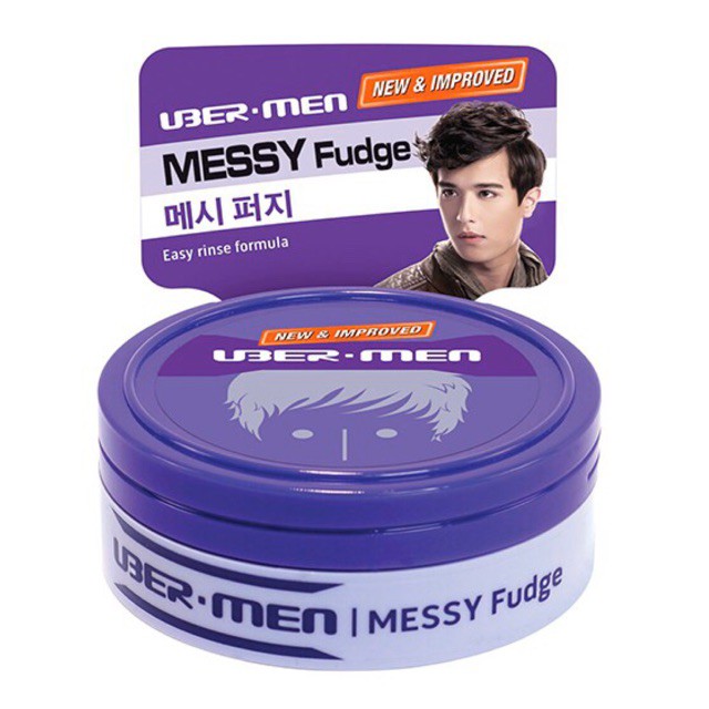 Sáp vuốt tóc TẠO NẾP DỰNG & PHÁ CÁCH - Ubermen Messy Fudge 70gr