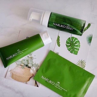 Bọt rửa mặt kiêm tẩy trang Naruko tràm trà