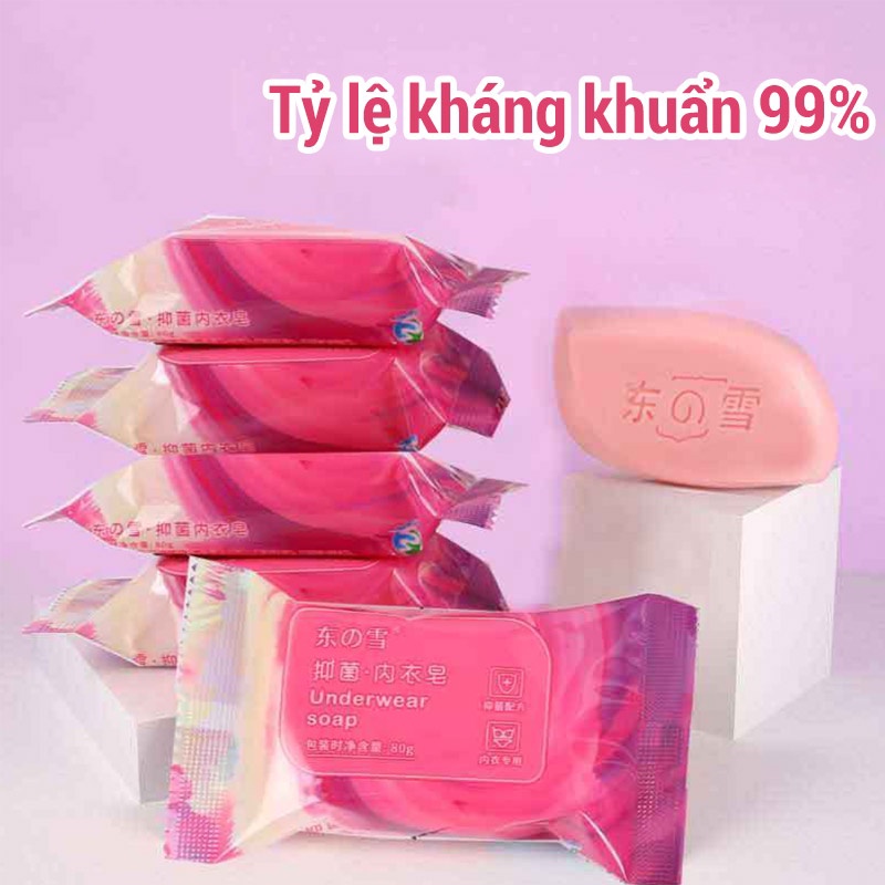 Xà phòng giặt đồ lót 80g kháng khuẩn khử trùng dành cho phụ nữ