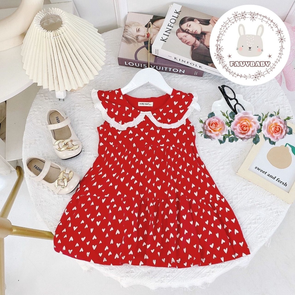 Váy Đầm MINKY MOM Bé Gái Vải Cotton Xuất Đẹp Hoa Nhí Đáng Yêu Xinh Xắn Đi Học Đi Chơi Trẻ Em 0 1 2 3 4 5 Tuổi-Favybaby