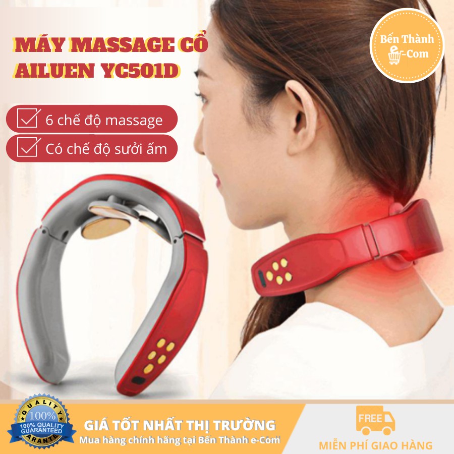 ✈️[Freeship] Máy massage cổ vai gáy YC501D [Tặng kèm remote &amp; tấm xung điện ngoài]