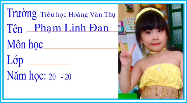 Nhãn vở in ảnh theo yêu cầu 20 cái