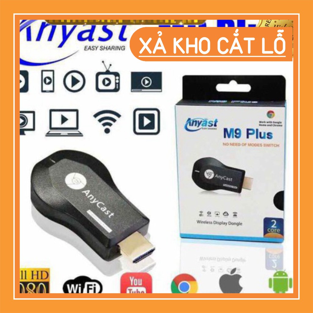 (SEO OFF)  HDMI Không Dây ANYCAST M9 Plus 2018 - Tốc Độ Kết Nối Siêu Nhanh (Dùng cho android/IOS)