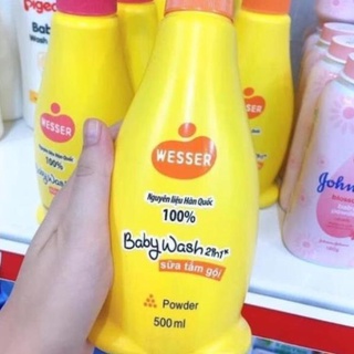 Sữa tắm gội wesser 2in1 3 mùi loại 200ml,500ml