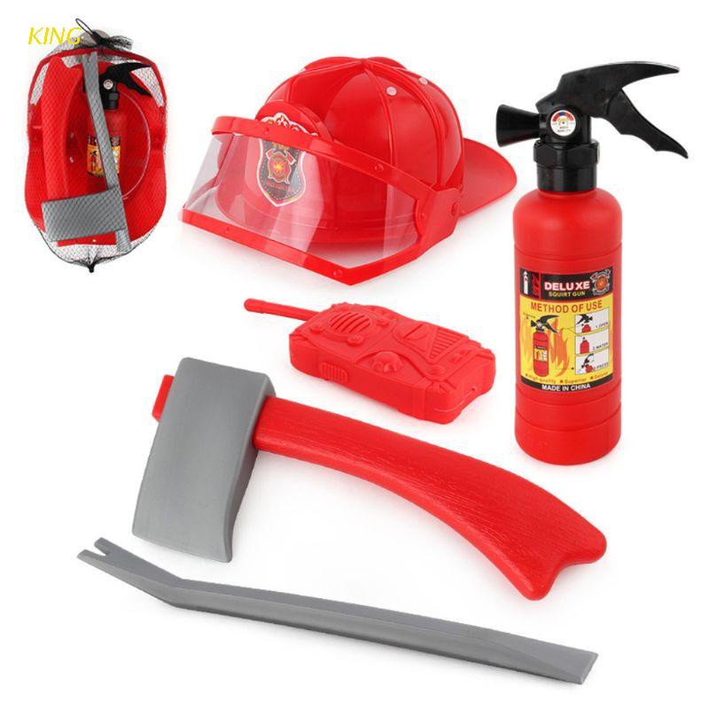 Bộ 5 mô hình đồ chơi lính cứu hỏa cho bé